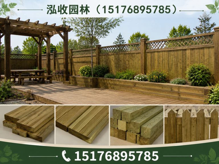 昌江京津冀防腐木工程展示图